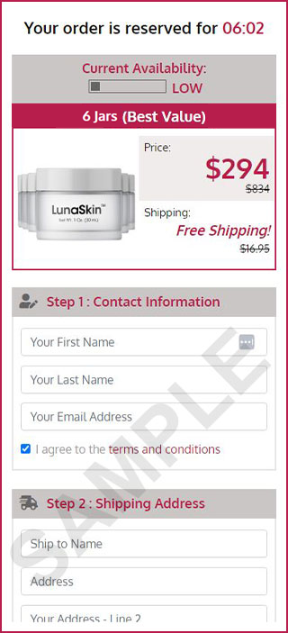 LunaSkin Checkout Mobile